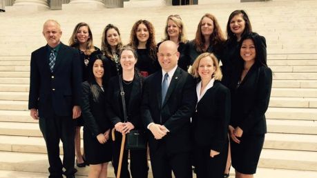 The twelve lawyers who were sworn in.