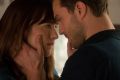 Dakota Johnson and Jamie Dornan in <i>Fifty Shades Darker</i>.