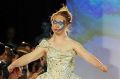 Madeline Stuart walks the runway at an earlier New York Fashion Week show.