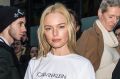 Actress Kate Bosworth is seen arriving at the Calvin Klein Collection fashion show with new chief creative officer Raf ...