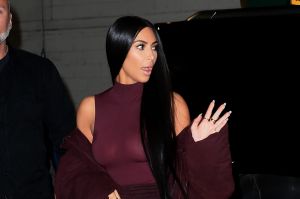 Kim Kardashian arrived at the Yeezy Season 5 show on February 15 at New York Fashion Week dressed like a well tailored ...