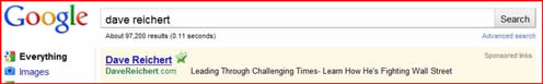 Dave Reichert's false Google ad