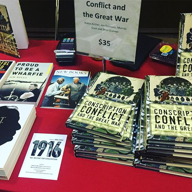 Time for a book launch! #booklaunch #booksale #melbourne #conscription #australianhistory