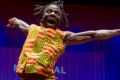 Lara Goodridge, Miriam Lieberman, Lucky Lartey and Pape Mbaye at opening night of the Multicultural festival at ...