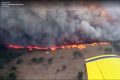 The Sir Ivan bushfire burns near Dunedoo.
