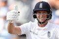 Thumbs up: England's new Test captain Joe Root.