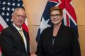 US secretary for defence James Mattis and defence minister Marise Payne