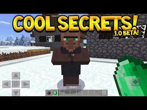 1.0 BETA SECRETS!! Minecraft Pocket Edition - 1.0 Beta Hidden Secrets & Features (Pocket Edition)