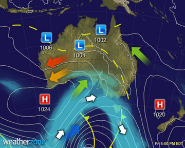 Todays Synoptic weather chart