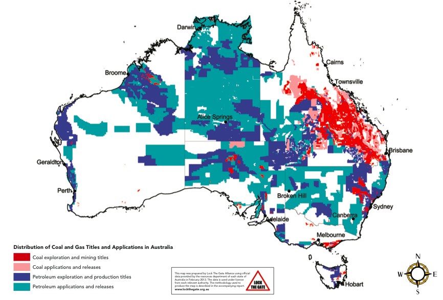 Coal & Gas map national 377KB