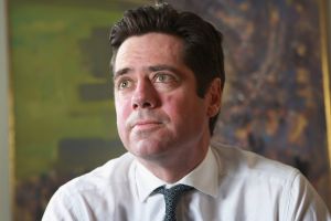 AFL CEO Gillon McLachlan won't have to look down the back of the couch for spare change.