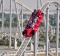 On the fastest rollercoaster in the world at Ferrari World on Yas Island, Abu Dhabi.