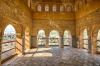 Archways in Palacio de Generalife at Alhambra di Granada, Andalusia, Spain.