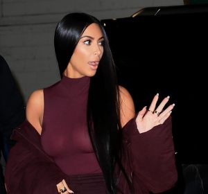 Kim Kardashian arrived at the Yeezy Season 5 show on February 15 at New York Fashion Week dressed like a well tailored ...