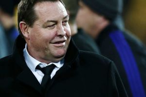 Denial: Steve Hansen claims he did not meet Bledisloe Cup referee Romain Poite before the match.