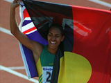 Cathy Freeman wins gold.