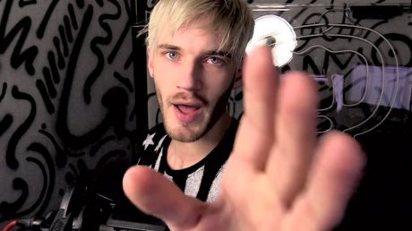 Felix "PewDiePie" Kjellberg in a still from one of his videos.