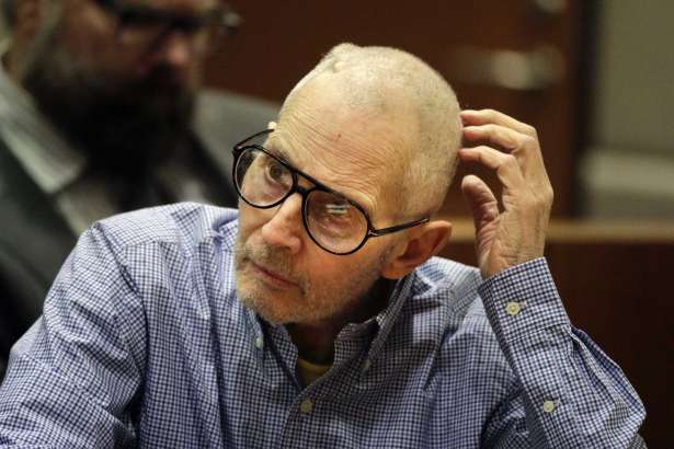 FILE - In this Dec. 21, 2016 file photo, real estate heir Robert Durst sits in a courtroom during a hearing in Los Angeles. Before a judge even decides if there's enough evidence to try Durst on an old murder charge, prosecutors plan to start taking testimony. In a rare hearing Tuesday, Feb. 13, two witnesses will be called to the witness stand against Durst in Los Angeles Superior Court to preserve their testimony in case it is needed later.