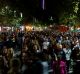 Last year's White Night crowds on Swanston Street.