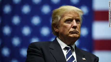 GRAND RAPIDS, MI - DECEMBER 9: President-elect Donald Trump looks on during a rally at the DeltaPlex Arena, December 9, 2016 in Grand Rapids, Michigan. President-elect Donald Trump is continuing his victory tour across the country. (Photo by Drew Angerer/Getty Images)