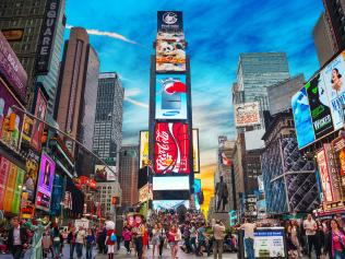 Times square in New York City