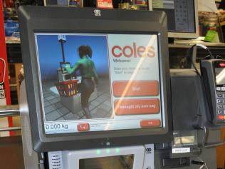 Coles Mareeba has just introduced self serve checkouts.