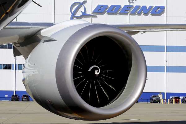 FILE - In this Tuesday, Feb. 16, 2016 file photo, An engine and part of a wing from the 100th 787 Dreamliner to be built at Boeing of South Carolina's North Charleston, S.C., facility are seen outside the plant. The morning round of voting has concluded Wednesday, Feb. 15, 2017, among South Carolina Boeing workers considering if they want representation by a union. Nearly 3,000 production workers are eligible to vote in the election to determine if they'll be represented by the International Association of Machinists and Aerospace Workers. (Brad Nettles/The Post and Courier via AP, File)