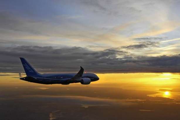 Boeing's first 787 Dreamliner continues flight testing.