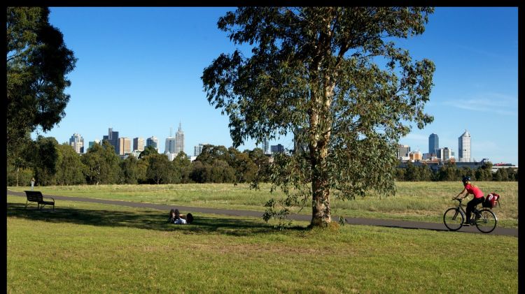 Bike paths through Royal Park give Brunswick West residents quick access to the CBD.