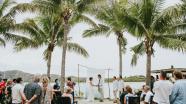 Tropical island wedding