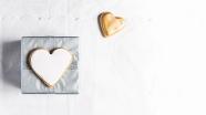 Iced heart cookies