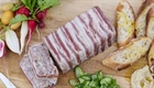 Country pork, walnut & fennel terrine with salted cucumber