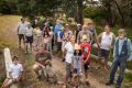 Residents in Rosebud who are angry over Melbourne Water's plan to rezone and sell public land they use as a park. 