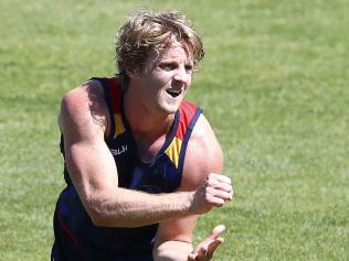 Crows training, including pics of Rory Atkins.