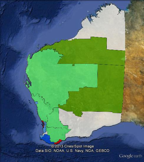 Results of the 2013 WA state election in regional Western Australia.
