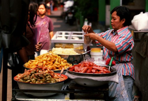 Street food in Bangkok, Thailand. Don?t ask what it is ? don't even try to figure it out. Just gorge yourself on ...