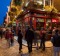 Dublin famed Temple Bar pub district at night.