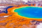 The amazing Grand Prismatic Spring in Yellowstone National Park.