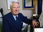 Edward Heath with his piano at his home Arundells in  Salisbury, Wiltshire