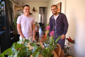 Architect Jason Chongue's and his partner Nathan Smith cohabit with 400 indoor plants. (Maria Tickle)