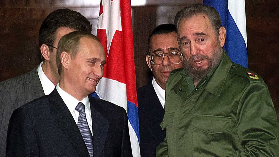 Fidel Castro and Vladimir Putin