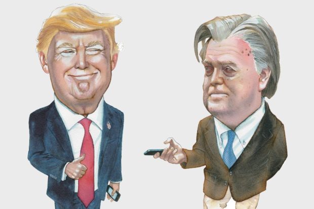 Donald Trump and Steve Bannon