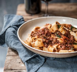 Sausage ragu from Karen Martini's New Kitchen cookbook.