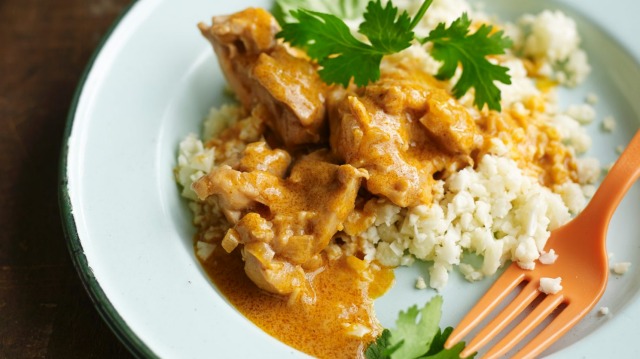 Pete Evans' paleo butter chicken with cauliflower rice