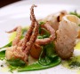 Calamari salad served at Recreation Bistro and Bottle Shop in Fitzroy.