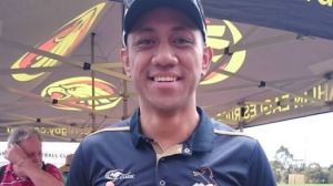 Leukaemia patient, Brumbies and Wallabies utility back Christian Lealiifano at ACT Brumbies Meet the Players in Canberra ...