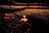 Christian worshippers attend Christmas prayers at Surabaya in East Java, Indonesia.