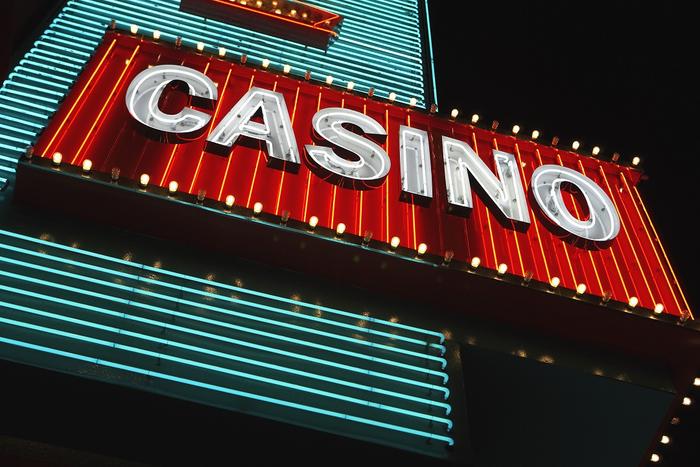 Neon casino sign