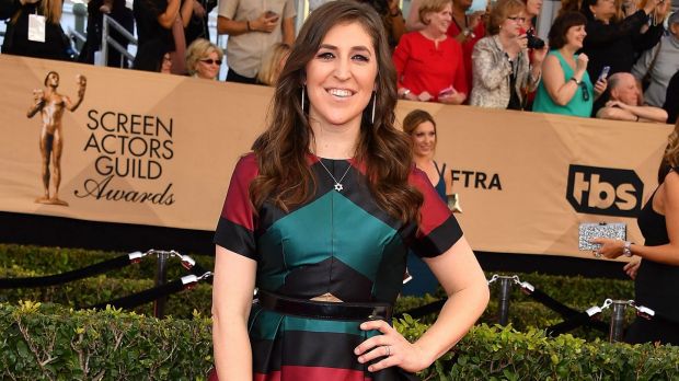 LOS ANGELES, CA - JANUARY 29: Mayim Bialik arrives at the 23rd Annual Screen Actors Guild Awards at The Shrine Expo Hall ...