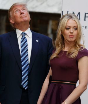 US President Donald Trump and his second-youngest offspring, Tiffany Trump.